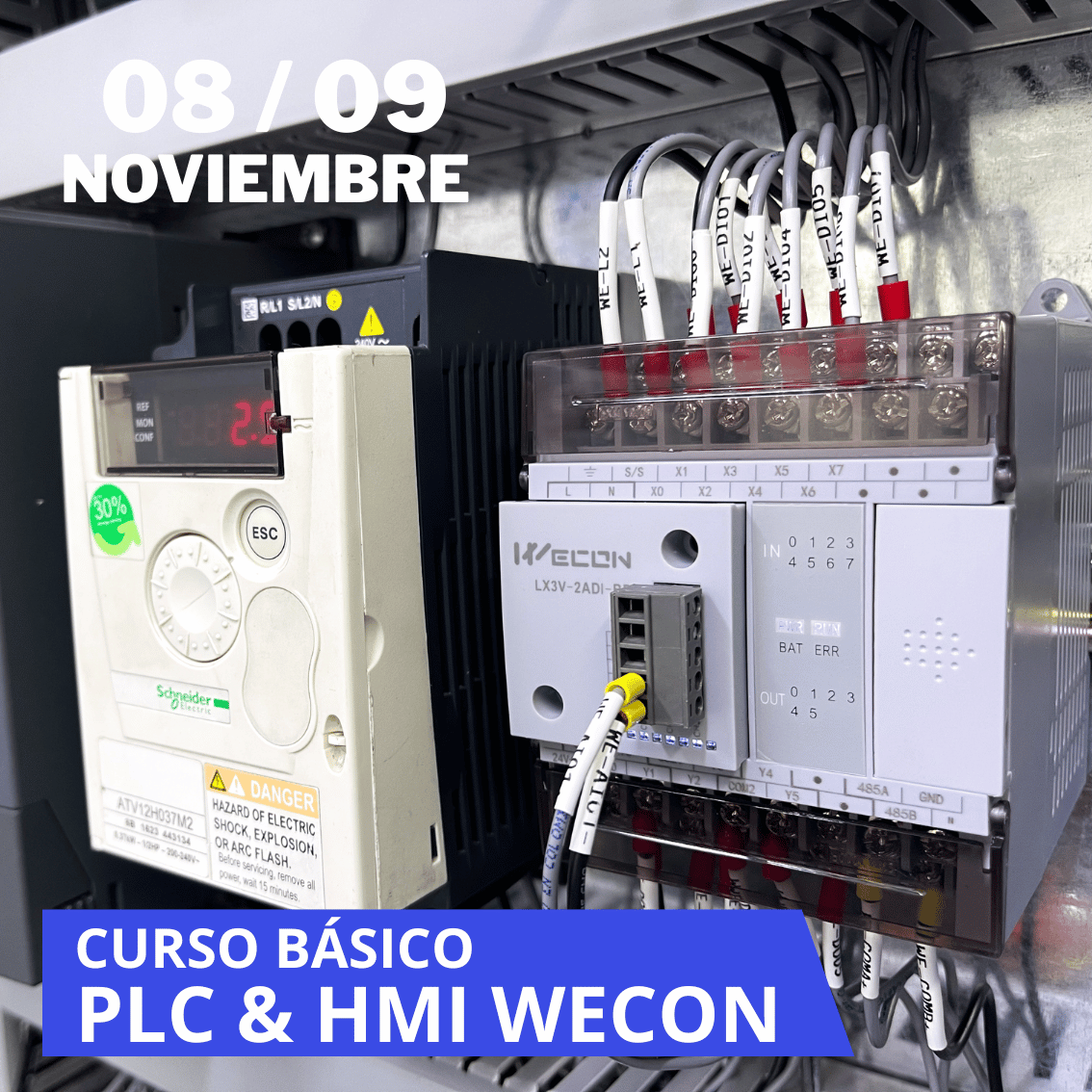 Curso Básico de programación con PLC y HMI Wecon