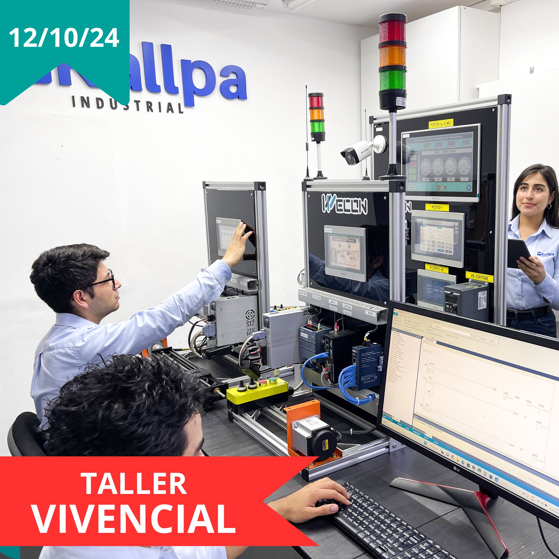 Taller vivencial gratuito de programación con PLC y HMI Wecon